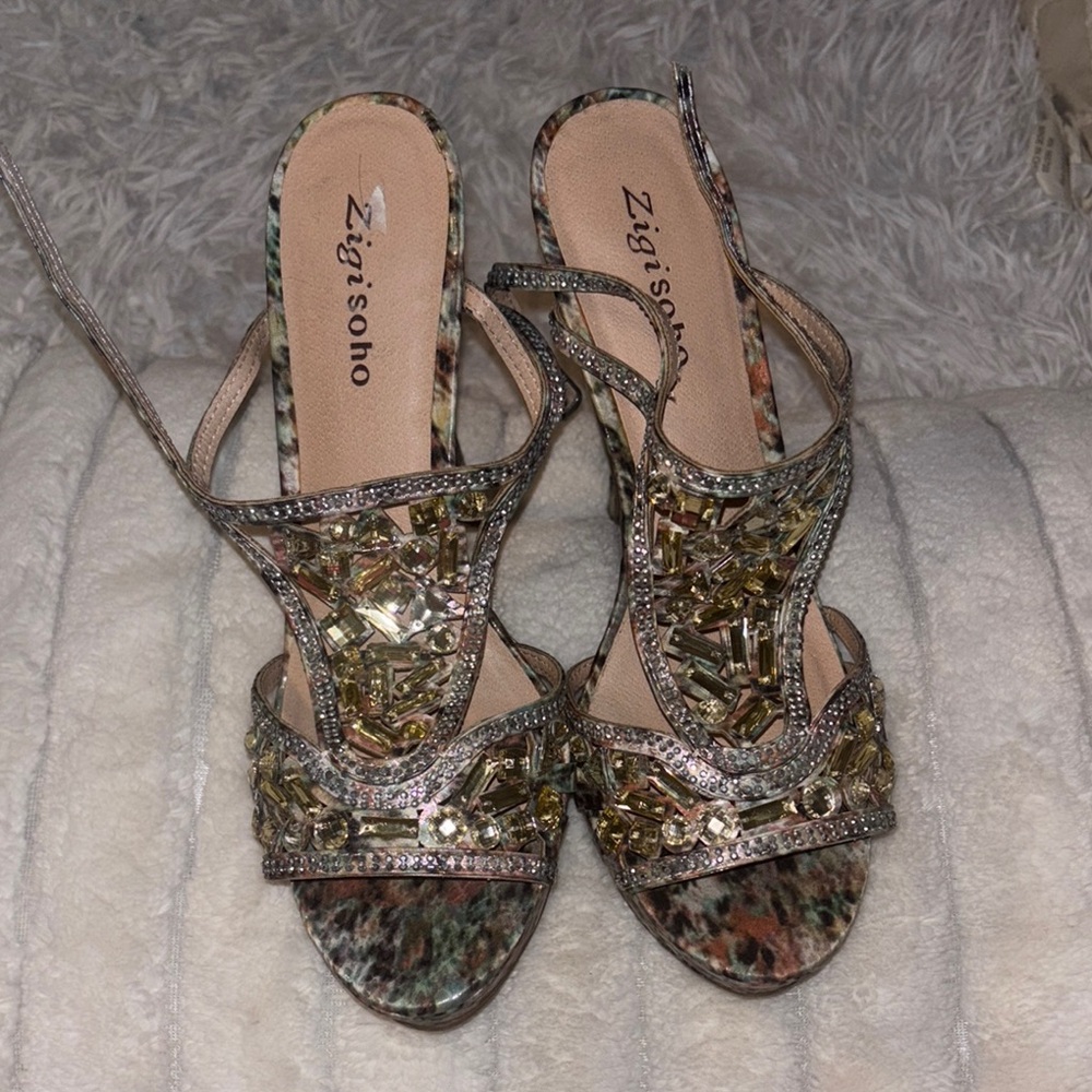 Zigi Soho Women's Bejeweled Sandals - Multicolor